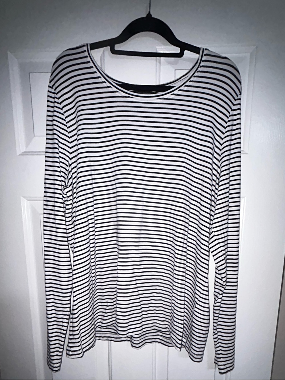 Banana Republic Striped Cotton Long Sleeve Shirt